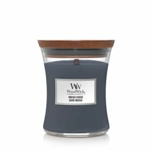 Indigo Suede Medium Candle 