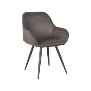 LABEL51 Eetkamerstoel Fender – Antraciet – Micro Suede