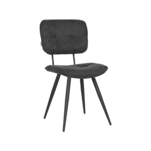 LABEL51 Eetkamerstoel Lux – Antraciet – Weave