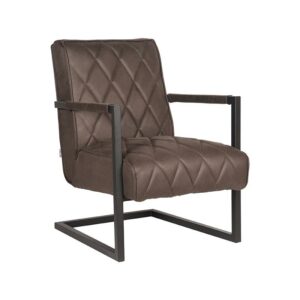 LABEL51 Fauteuil Denmark – Antraciet – Microfiber