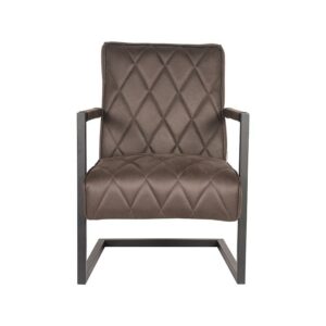 LABEL51 Fauteuil Denmark – Antraciet – Microfiber