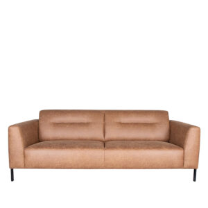 LABEL51 Bank Napoli – Cognac – Microfiber – 3-Zits