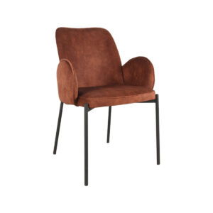 LABEL51 Eetkamerstoel Jari – Rust – Velours