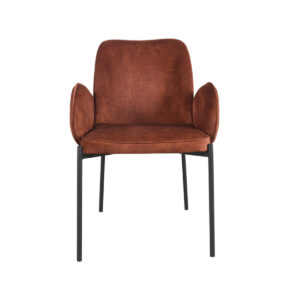 LABEL51 Eetkamerstoel Jari – Rust – Velours