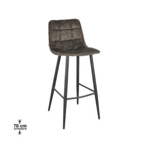 LABEL51 Barkruk Jelt – Hunter – Velours – Zithoogte 78