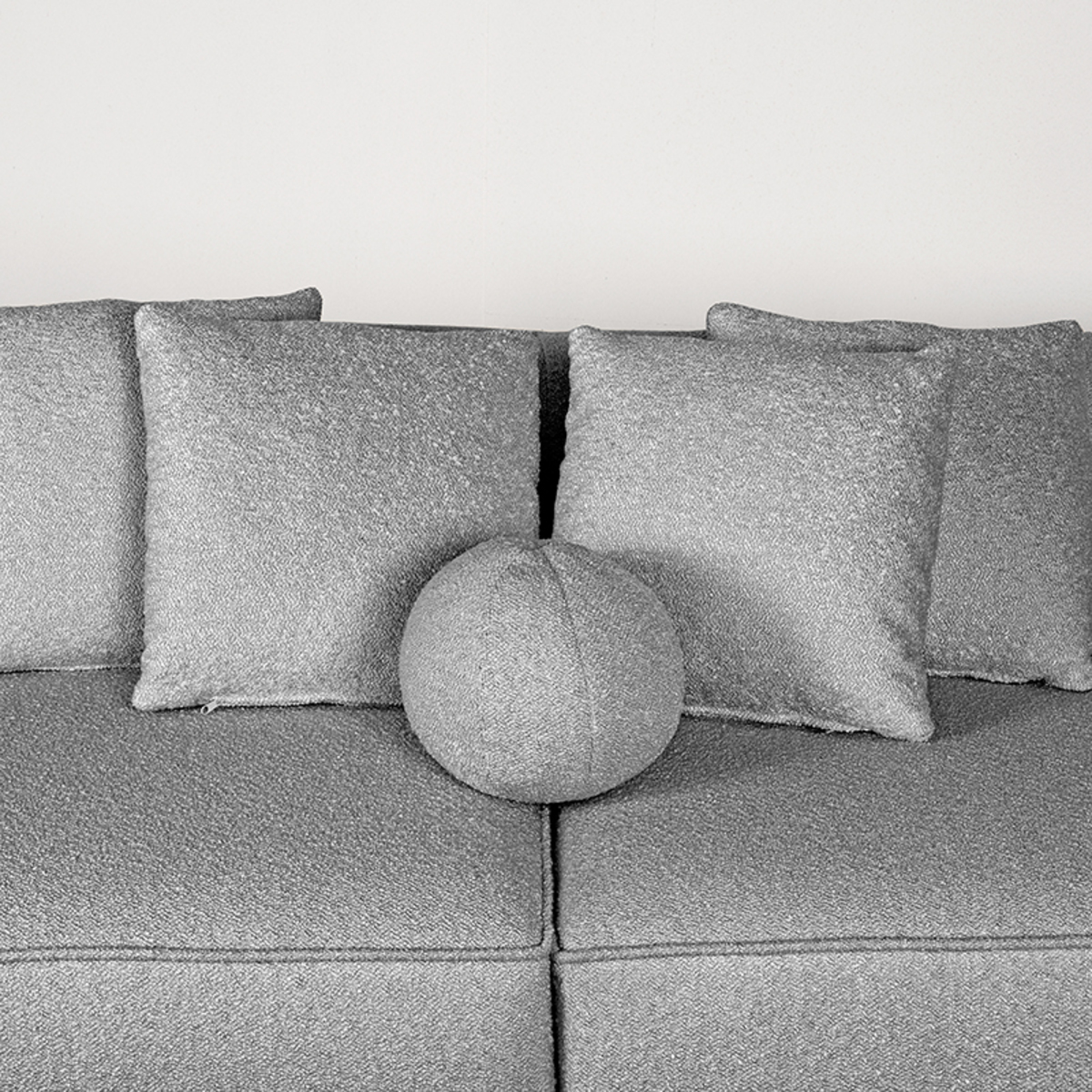 LABEL51 Bank Flori - Grijs - Boucle - 4-Zits - Afbeelding 5