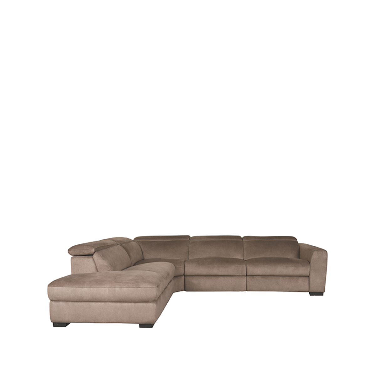 LABEL51 Hoekbank Livordo - Taupe - Cosmo - Links - Afbeelding 3