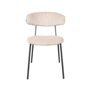LABEL51 Eetkamerstoel Zack – Naturel – Ribcord