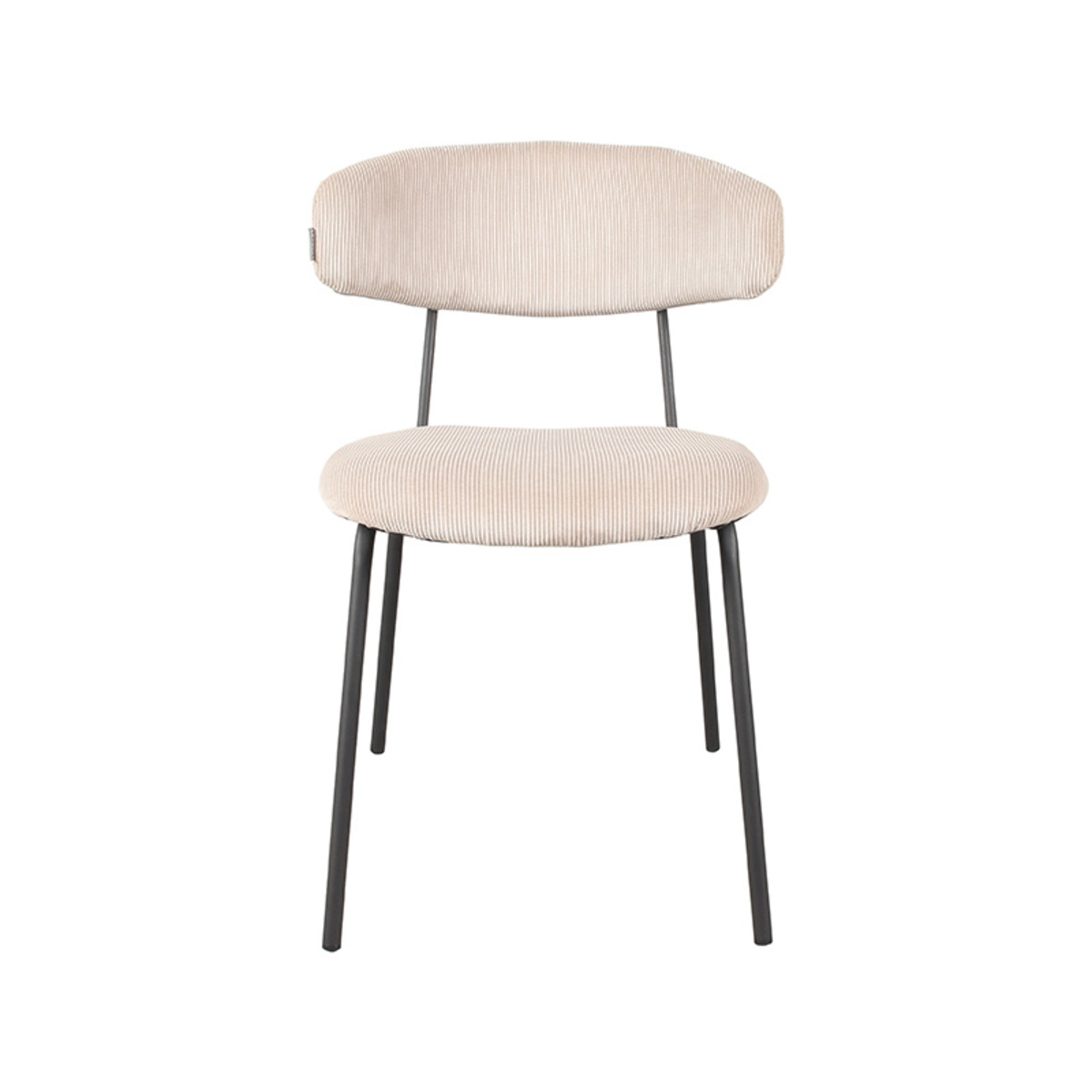 LABEL51 Eetkamerstoel Zack - Naturel - Ribcord - Afbeelding 2