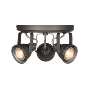 LABEL51 Spot Max led – Burned Steel – Metaal – 3 Lichts