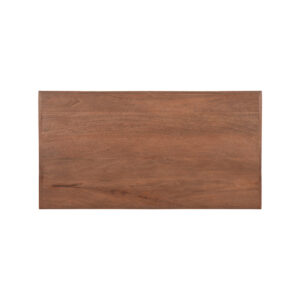 LABEL51 Eetkamertafel Tafelblad Straight Edge – Espresso – Mangohout – 120 cm Straight