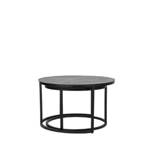 LABEL51 Salontafel Grand – Antiek ash – Metaal – 75 cm