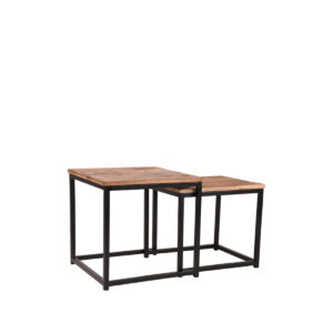 LABEL51 Salontafel Set Twain – Rough – Mangohout – 45 cm
