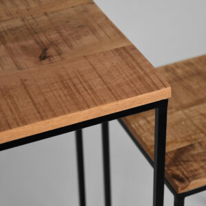 LABEL51 Bijzettafel Vintage – Rough – Mangohout