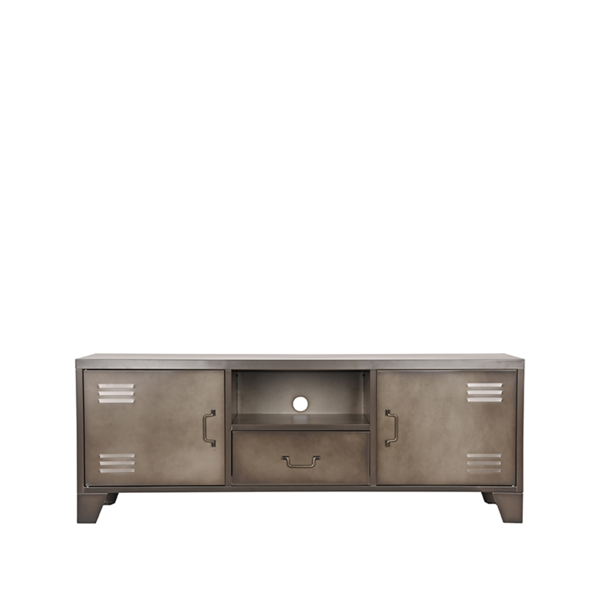 LABEL51 Tv-meubel Fence - Grijs - Metaal - Tv-Meubel - Afbeelding 3