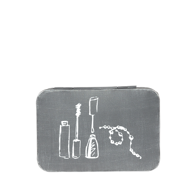 LABEL51 Make-Up opbergkist - Grijs - Metaal - Afbeelding 3