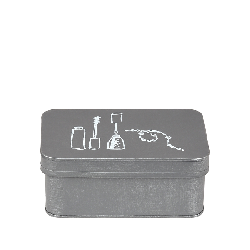 LABEL51 Make-Up opbergkist - Grijs - Metaal - Afbeelding 2