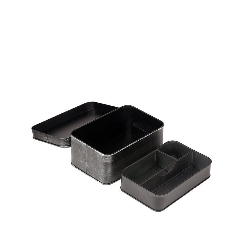 LABEL51 Make-Up opbergkist - Zwart - Metaal - Afbeelding 4