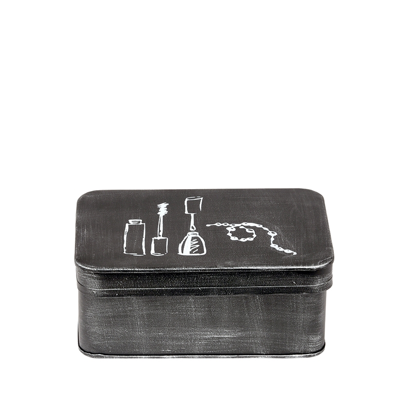 LABEL51 Make-Up opbergkist - Zwart - Metaal - Afbeelding 2