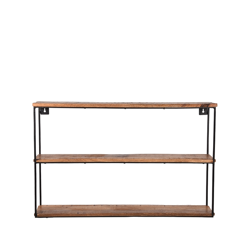 LABEL51 Wanddecoratie Vintage Wandplank - Rough - Mangohout - L - Afbeelding 2